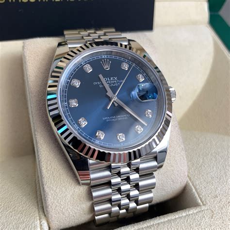 rolex datejust blue diamond price|rolex datejust blue motif.